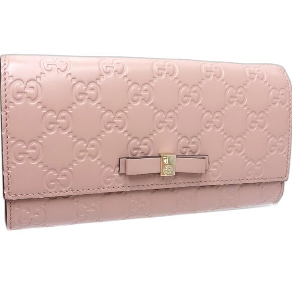 GUCCI Pink Leather Wallet - Picture 2 of 10